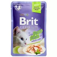 Влажный корм для кошек Brit Premium, беззерновой, с форелью (мини-филе)