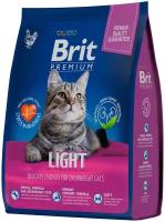 BRIT PREMIUM CAT LIGHT диетический для взрослых кошек с курицей (0,8 кг)