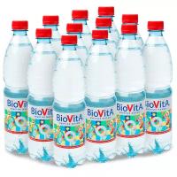 Вода минеральная Biovita негазированная, ПЭТ, 12 шт. по 0.6 л