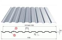 Профнастил оцинкованный С20 1050x2000 мм