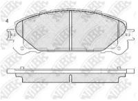 К-т торм. колодок Fr LEX NX, RX, TO Highlander 07- NiBK PN1845