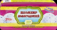 Мороженое вологодский пломбир Пломбир с черной смородиной 12%, без змж, брикет