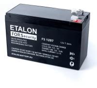 Аккумуляторная батарея ETALON FS 1207 12В 7А технология AGM (для эхолота, детского электромобиля и т. п)