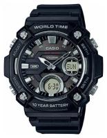 Наручные часы CASIO Collection Наручные часы Casio Collection AEQ-120W-1A мужские, кварцевые, будильник, секундомер, таймер обратного отсчета, водонепроницаемые, противоударные