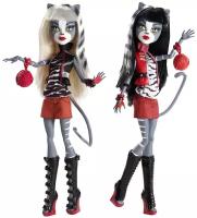 Набор кошки Монстр Хай сёстры близнецы: Пурсифона и Мяулоди бейсик, Monster High Basic Twin Sisters: Purrsephone + Meowlody