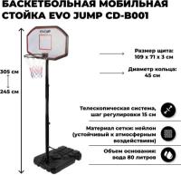 Баскетбольная стойка Evo Jump CD-B001