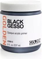 Грунт акриловый чёрный Golden Gesso 237 мл