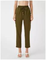 Брюки KOTON WOMEN, 1YAK48065PW, цвет: KHAKI, размер: 42