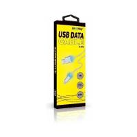 Кабель Smartbuy USB - 8 pin, с индикацией, 1 м, <2А, белый, с мет. након.(1/50)