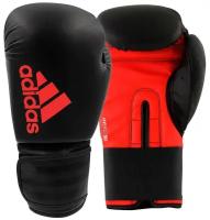 Боксерские перчатки Adidas Hybrid 50 черно-красные 12 унций