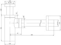 Сифон для раковины TIMO 958/03L, черный