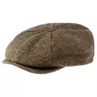 Кепка восьмиклинка HANNA HATS арт. Newsboy 20B2 (коричневый / черный), Размер:55