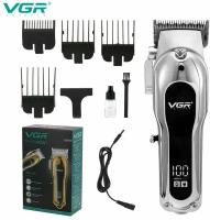 Машинка для стрижки волос, бороды и усов с аккумулятором высокой емкости Professional Hair Trimmer VGR-680