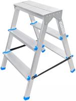 Стремянка LadderBel 3 ступени двухстороняя Aluminum STR2-AL-3