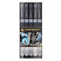 Маркер спиртовой Chameleon Color Tones CT0509 5 Gray Tones, 5 маркеров серых тонов