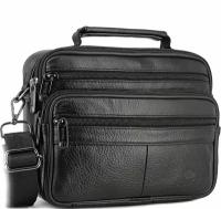 Сумочка ZNIXS / сумка портфель через плечо / черная сумка через плечо / небольшая сумка через плечо мужская / недорогая сумка через кроссбоди