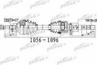 Полуось Передний Мост Справа 27x1056x56,5x39 Renault: Trafic Ii 2.5dci 135 01-, Trafic Ii Фургон 2.5 Dti/2.5dci 135 01- PATRO