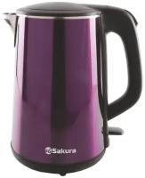 Чайник электрический Sakura SA-2156MP, 1.8 л, двухслойный корпус, 1800 Вт, фиолетовый
