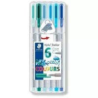 Staedtler Набор капиллярных ручек Triplus Liner Цвета океана 6 цветов