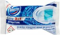 Блок для унитаза Domestos 3в1 Атлантик гигиенический