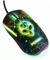 Мышь игровая компьютерная FUSION GM-115 оптическая, 7 вариантов подсветки / USB мышь с высокоточным оптическим сенсором