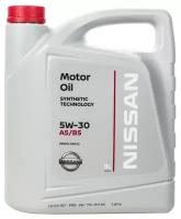 Полусинтетическое моторное масло Nissan 5W-30 FS A5/B5, 5 л, 1 шт