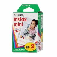 Картридж для моментальной фотографии Fujifilm Instax Mini Glossy, 100 г, 20 шт, белая