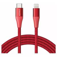 Кабель Anker PowerLine+ II USB-C to LTG 6ft Red