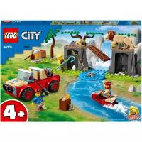 Конструктор LEGO City Stuntz 60301 Спасательный внедорожник для зверей, 157 дет