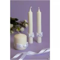 Мини-набор свадебных свечей для домашнего очага и интерьера 