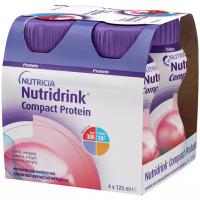 Nutridrink (Nutricia) Compact Protein, готовое к употреблению, 125 мл, 500 г, фруктово-ягодный, 4 шт