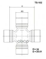 Крестовина карданного вала - Toyo арт. TS-102