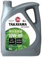 TAKAYAMA Масло Моторное Takayama Sae 10w-40, Api Sl/Cf 4л ( Пластик )