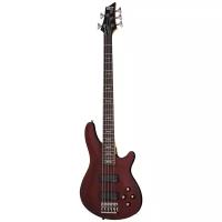 Schecter Omen-5 WSN бас-гитара пятиструнная, цвет матовый орех