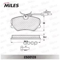 Колодки тормозные PEUGEOT 306 93-01/405 92-96/IKCO SAMAND передние Ceramic MILES E500128