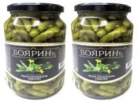 Бояринъ Овощные консервы, Мини корнишоны (пикули) маринованные в стеклянной банке, 2 шт по 680 гр (720 мл)