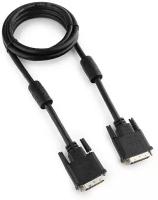 Кабель DVI-D dual link Cablexpert, 25M/25M, 1.8м, черный, экран, феррит. кольца