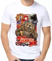 Футболка размер (66)8XL, белый