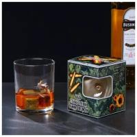 Набор подарочный ТероПром 5374232, стакан и камни для виски 