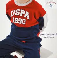 Спортивный костюм для мальчика 6-7 лет U.S. POLO ASSN синий/красный