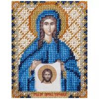 PANNA Набор для вышивания бисером Икона Святой мученицы Виринеи (Вероники) Едесской (CM-1749), разноцветный, 11 х 8.5 см