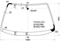 Стекло Лобовое Honda Prelude 91-96 XYG арт. FW00708 LFW/X