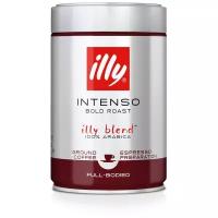 Кофе молотый Illy Intenso темная обжарка, 250 г, банка