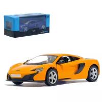 Машина металлическая MCLAREN 650S, 1:32, открываются двери, инерция, цвет синий