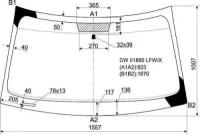 Стекло Лобовое Dodge Journey 08- / Fiat Freemont 11-16 XYG арт. DW01880 LFW/X