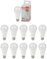 Лампочка светодиодная Osram 30W=250W 220V E27 Груша матовая A65 2400Лм 3000K, упаковка 10шт