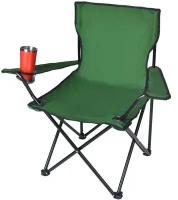 Кресло складное ECODECOR макс. нагрузка -90 кг, цвет-зеленый стул/шезлонг/дача/сад/кемпинг/отдых/рыбалка
