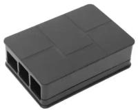 Корпус ACD RA186 Black ABS Plastic Case Brick style w/ Camera cable hole for Raspberry Pi 3 B