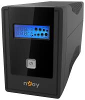 ИБП nJOY Cadu 850, 800 ВА, 480 Вт, 2 евро розетки, 176-280 В, 9 Ач, 50/60 Гц, USB, 1 мин работы, звуковая сигнализация, черный