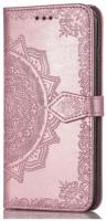 Чехол-книжка MyPads для Samsung Galaxy A40 SM-A405F (2019) розовый с красивыми загадочными узорами женский детский прикольный необычный